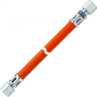 Vidutinio slėgio žarna 40 cm jungiamoji veržlė G 1/4 LH-ÜM pjovimo žiedas 10 mm Vidutinio slėgio žarna 40 cm jungiamoji veržlė G 1/4 LH-ÜM pjovimo žiedas 10 mm
