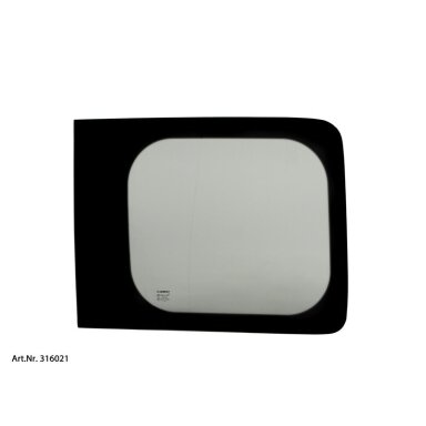 VW Caddy Maxi 2008-2020 pirmos eilės dešinės pusės langas VW Caddy Maxi 2008-2020 pirmos eilės dešinės pusės langas