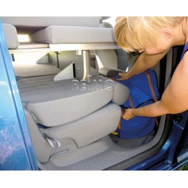 VW Caddy KR Active grotelių lova su putplasčiu ir nuimamais užvalkalais 3