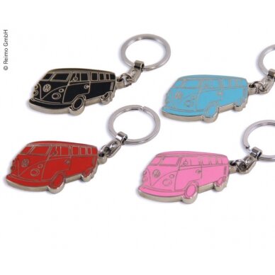 VW Collection Bulli raktų pakabukas, raudonas, 10x3,5x0,4 cm VW Collection Bulli raktų pakabukas, raudonas, 10x3,5x0,4 cm