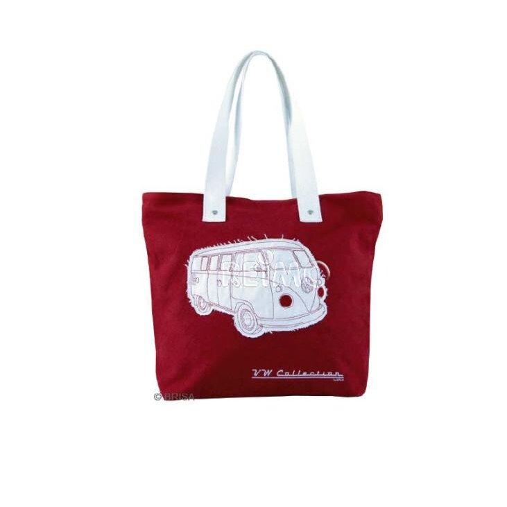 VW Collection Canvas Shopper Bag - Raudonas - 40 x 35 x 10 cm VW Collection Canvas Shopper Bag - Raudonas - 40 x 35 x 10 cm