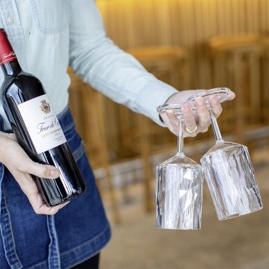 Vyno taurės KLUBAS Nr.
4, Superglas 300 ml 2 spalvų krištolo skaidrumo rinkinys 2