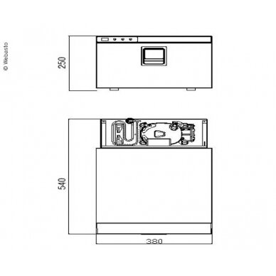 Webasto Drawer 16 šaldytuvo stalčius - 12/24V, 16 litrų 4 Webasto Drawer 16 šaldytuvo stalčius - 12/24V, 16 litrų 4