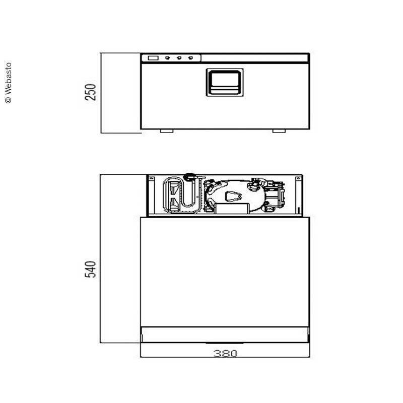 Webasto Drawer 16 šaldytuvo stalčius - 12/24V, 16 litrų 4