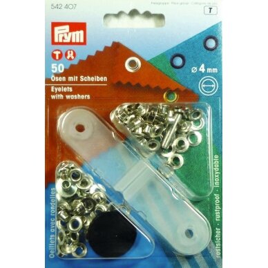 Žalvario kilpos su poveržlėmis 50 vnt., 4mm Žalvario kilpos su poveržlėmis 50 vnt., 4mm