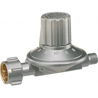 Žemo slėgio reguliatorius, tipas EN61-V50 PS 16 bar 25 - 50 mbar 1,0 kg/h KLF x G 1/4 LH-KN Žemo slėgio reguliatorius, tipas EN61-V50 PS 16 bar 25 - 50 mbar 1,0 kg/h KLF x G 1/4 LH-KN